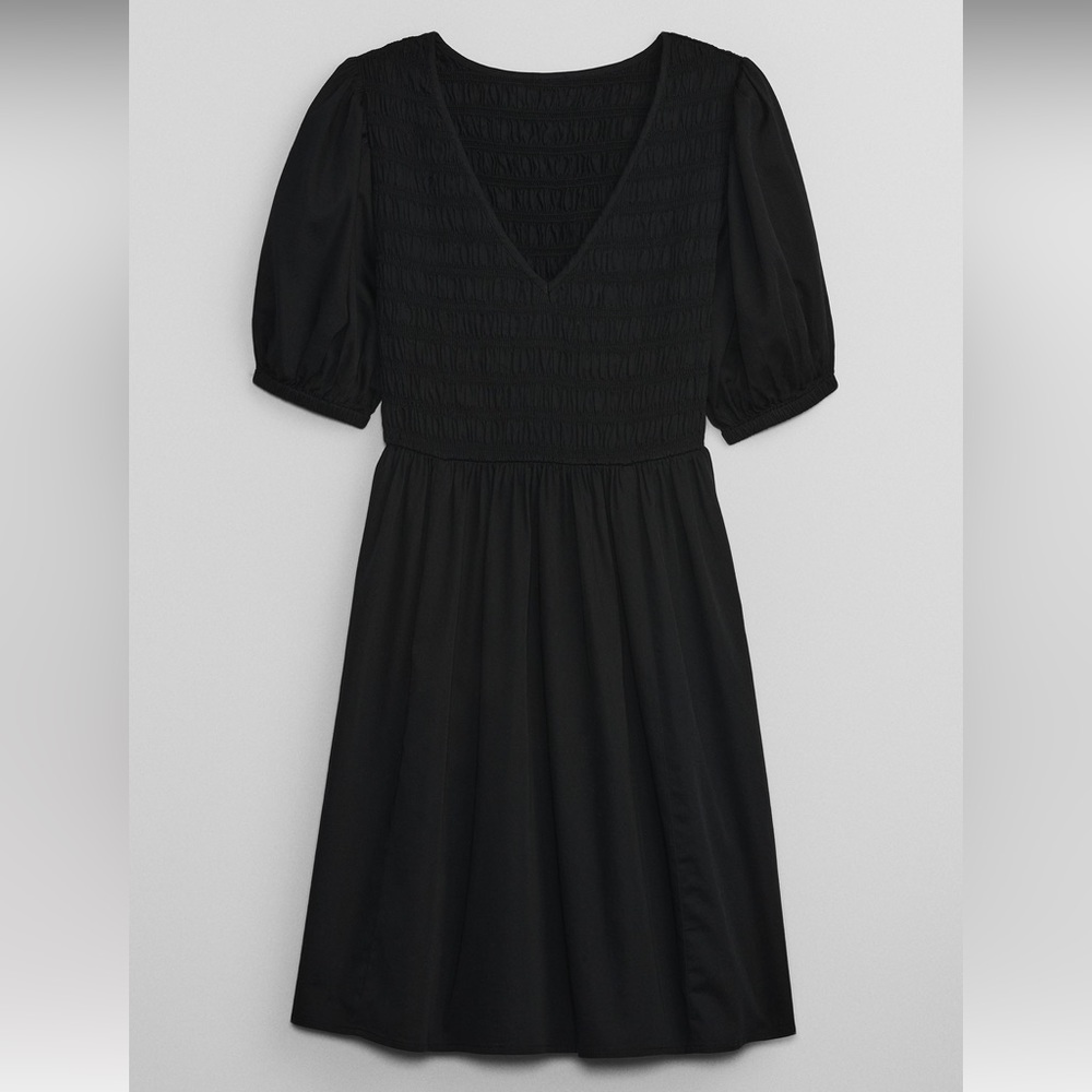 NWT Gap Smocked Puff Sleeve Mini Dress